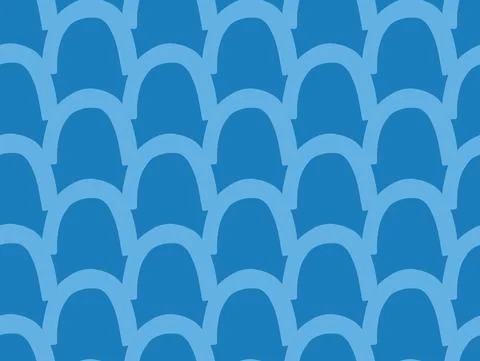 Vector texture background, seamless pattern. Hand drawn, blue colors. Stock Illustration