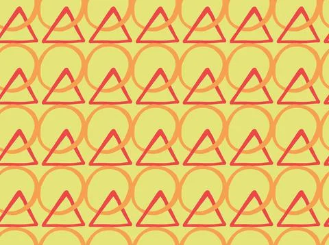 Vector texture background, seamless pattern. Hand drawn, yellow, orange, red  Illustrazione stock