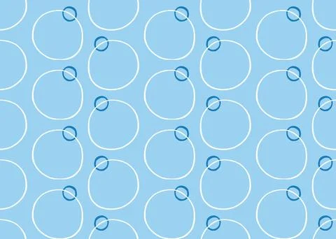 Vector texture background, seamless pattern. Hand drawn, blue, white colors. Stock Illustration