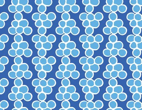Vector texture background, seamless pattern. Hand drawn, blue, white colors. Illustrazione stock