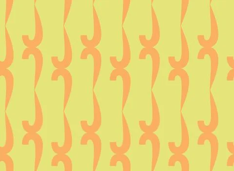 Vector texture background, seamless pattern. Hand drawn, yellow, orange color Stock Illustration