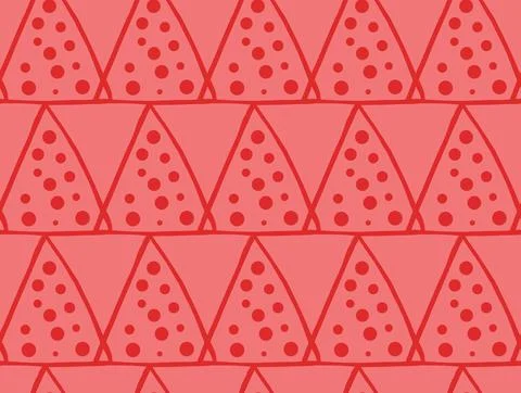 Vector texture background, seamless pattern. Hand drawn, red colors. Stock Illustration