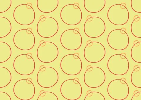 Vector texture background, seamless pattern. Hand drawn, yellow, orange, red  Stock Illustration
