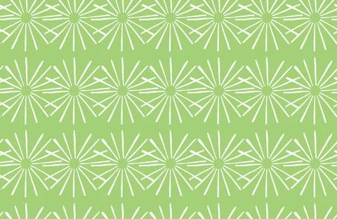 Vector texture background, seamless pattern. Hand drawn, green, white colors. Stock Illustration