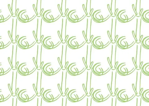 Vector texture background, seamless pattern. Hand drawn, green, white colors. Illustrazione stock