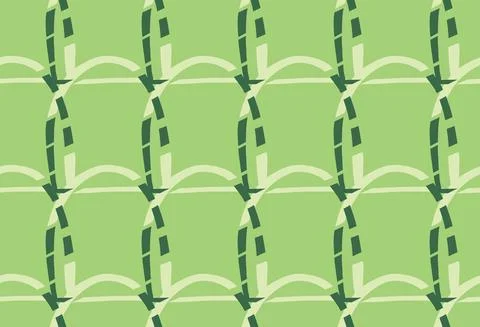 Vector texture background, seamless pattern. Hand drawn, green colors. Stock Illustration