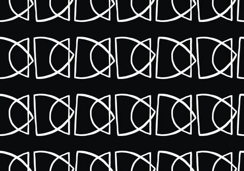 Vector texture background, seamless pattern. Hand drawn, black, white colors. Stock Illustration