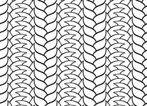 Vector texture background, seamless pattern. Hand drawn, black, white colors. Stock Illustration