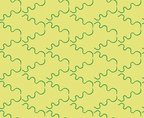 Vector texture background, seamless pattern. Hand drawn, yellow, green colors Stock Illustration