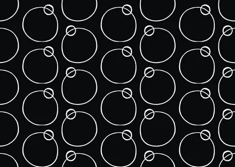 Vector texture background, seamless pattern. Hand drawn, black, white colors. Stock Illustration
