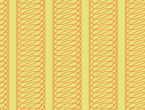 Vector texture background, seamless pattern. Hand drawn, yellow, orange color Illustrazione stock