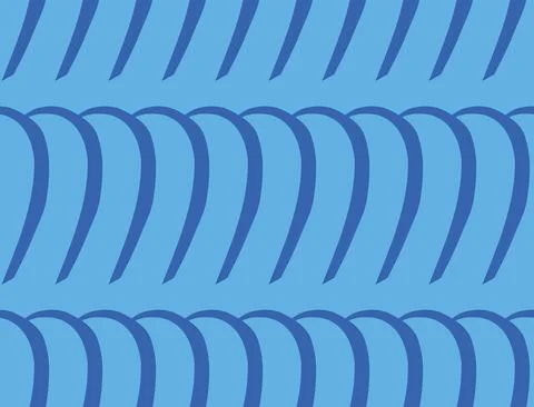 Vector texture background, seamless pattern. Hand drawn, blue colors. Stock Illustration