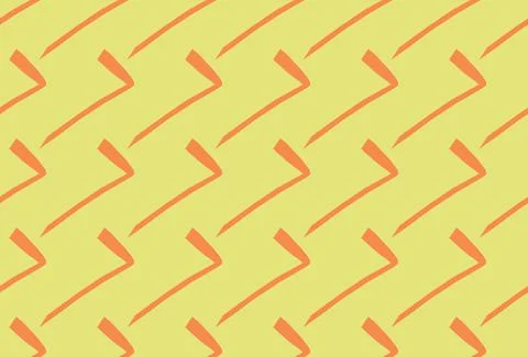 Vector texture background, seamless pattern. Hand drawn, yellow, orange color Stock Illustration