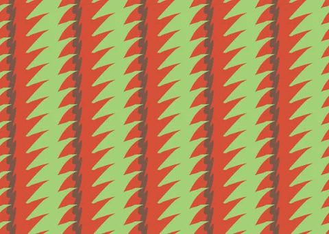 Vector texture background, seamless pattern. Hand drawn, green, red, brown co Stock Illustration