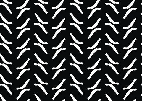 Vector texture background, seamless pattern. Hand drawn, black, white colors. Stock Illustration