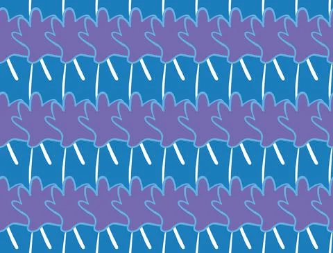 Vector texture background, seamless pattern. Hand drawn, purple, blue, white  Illustrazione stock