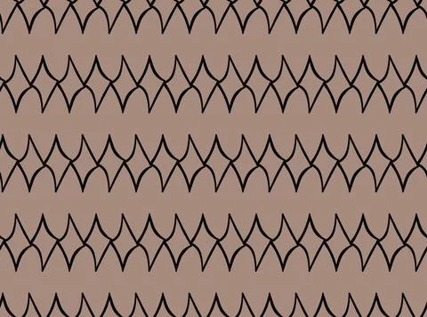 Vector texture background, seamless pattern. Hand drawn, brown, black colors. Stock Illustration