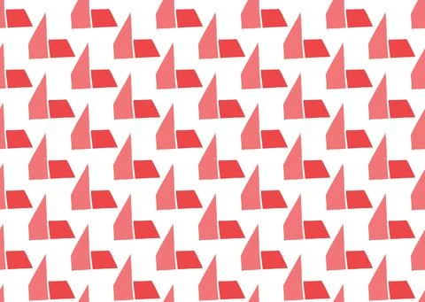 Vector texture background, seamless pattern. Hand drawn, red, white colors. Stock Illustration