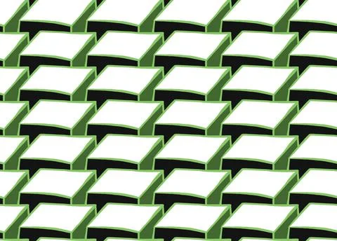 Vector texture background, seamless pattern. Hand drawn, green, black, white  Stock Illustration