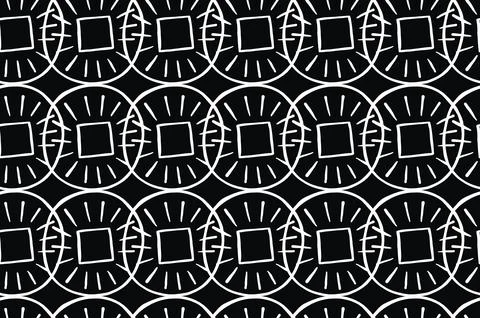 Vector texture background, seamless pattern. Hand drawn, black, white colors. Illustrazione stock