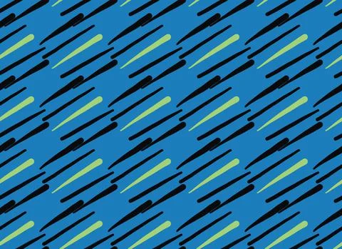 Vector texture background, seamless pattern. Hand drawn, blue, green, black c Illustrazione stock