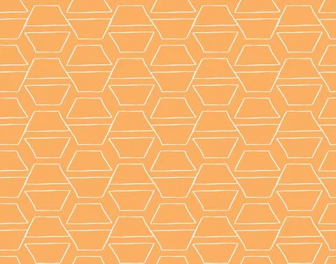 Vector texture background, seamless pattern. Hand drawn, orange, white colors Illustrazione stock