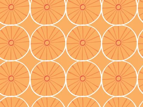Vector texture background, seamless pattern. Hand drawn, orange, white colors Stock Illustration