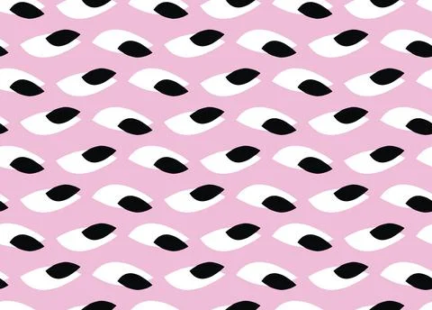 Vector texture background, seamless pattern. Hand drawn, pink, black, white c Stock Illustration