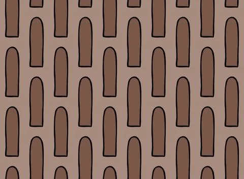 Vector texture background, seamless pattern. Hand drawn, brown, black colors. Stock Illustration