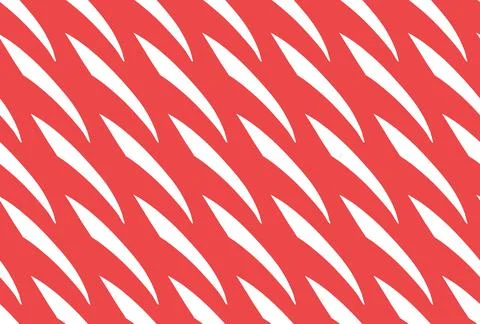 Vector texture background, seamless pattern. Hand drawn, red, white colors. Stock Illustration