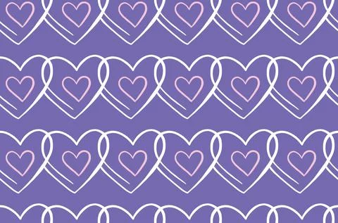 Vector texture background, seamless pattern. Hand drawn, purple, pink, white  Stock Illustration