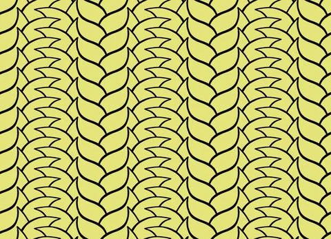 Vector texture background, seamless pattern. Hand drawn, yellow, black colors イラスト素材