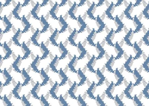 Vector texture background, seamless pattern. Hand drawn, blue, grey, white co Stock Illustration
