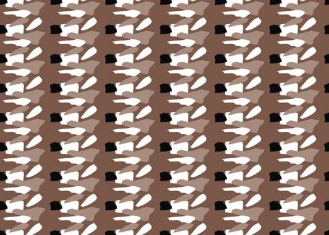 Vector texture background, seamless pattern. Hand drawn, brown, white, black  Stock Illustration