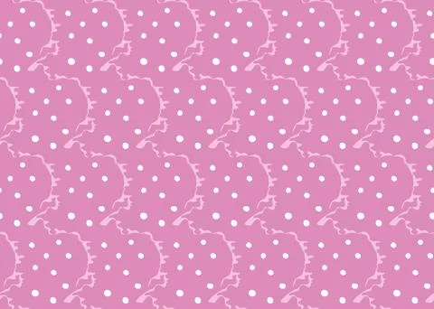 Vector texture background, seamless pattern. Hand drawn, pink, white colors. Stock Illustration