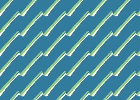 Vector texture background, seamless pattern. Hand drawn, blue, green, white c Stock Illustration