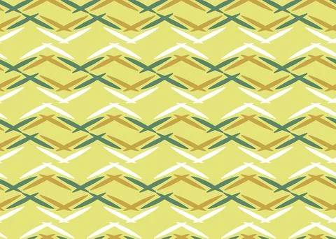 Vector texture background, seamless pattern. Hand drawn, yellow, green, white Illustrazione stock