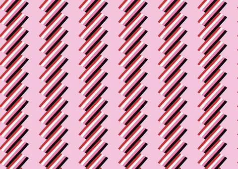 Vector texture background, seamless pattern. Hand drawn, pink, red, black, wh Illustrazione stock