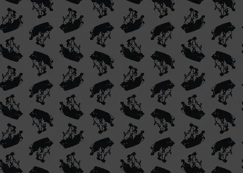 Vector texture background, seamless pattern. Hand drawn, dark grey, black col Illustrazione stock