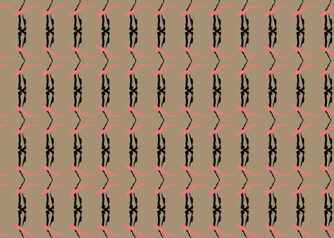 Vector texture background, seamless pattern. Hand drawn, brown, black , red c Stock-Illustration