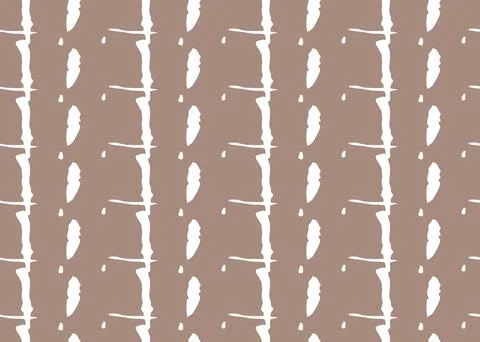 Vector texture background, seamless pattern. Hand drawn, brown, white colors. Stock Illustration