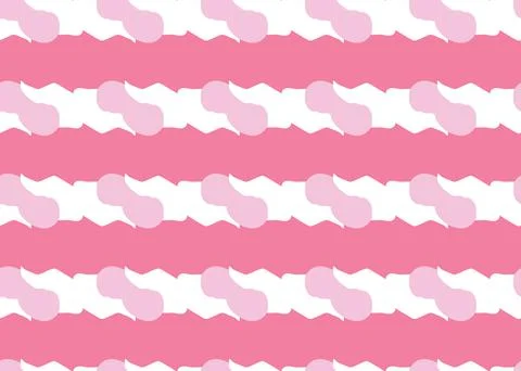 Vector texture background, seamless pattern. Hand drawn, pink, white colors. Stock Illustration