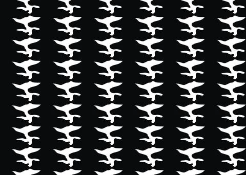 Vector texture background, seamless pattern. Hand drawn, black, white colors. Stock Illustration