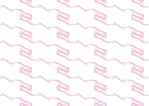 Vector texture background, seamless pattern. Hand drawn, pink, white colors. Stock Illustration