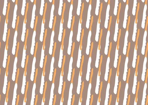 Vector texture background, seamless pattern. Hand drawn, brown, orange, white Stock Illustration