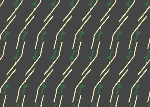 Vector texture background, seamless pattern. Hand drawn, dark grey, yellow, g Illustrazione stock