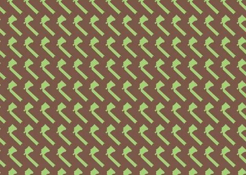 Vector texture background, seamless pattern. Hand drawn, brown, green colors. Stock Illustration