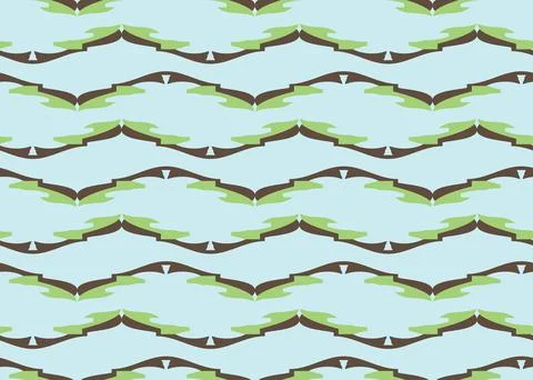 Vector texture background, seamless pattern. Hand drawn, blue, green, brown c Stock Illustration
