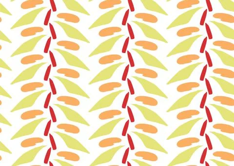Vector texture background, seamless pattern. Hand drawn, yellow, orange, red, Stock Illustration