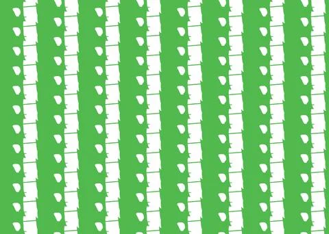 Vector texture background, seamless pattern. Hand drawn, green, white colors. Stock Illustration
